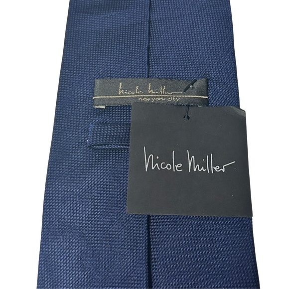 Nicole Miller NYC Neck Tie Textured Silk Luxury Golf Motif Y2K NOS NWT Made USA - Picture 5 of 12